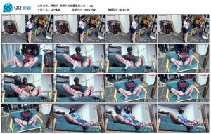 【绳精病】紧缚少女放置墙高三合一_绳缚吧