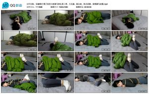 【吴越绳艺】晴子很卖力的驷马挣扎第三季_绳缚吧