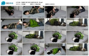 【吴越绳艺】晴子很卖力的驷马挣扎第二季_绳缚吧