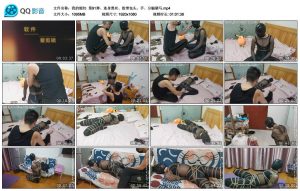 【我的媳妇】第91弹、连身黑丝、胶带包头、手、分腿驷马_绳缚吧