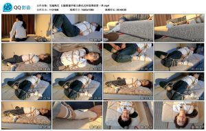 【吴越绳艺】长腿眼镜学姐文静花式仰面缚第一季_绳缚吧