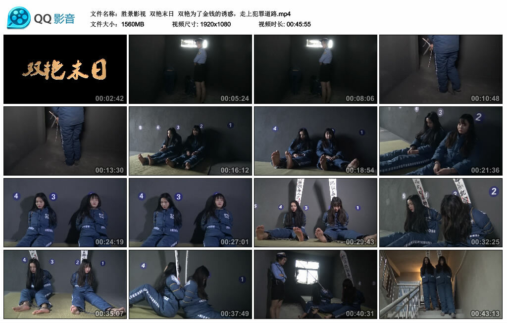 【胜景影视】双艳末日 双艳为了金钱的诱惑，走上犯罪道路_绳缚吧