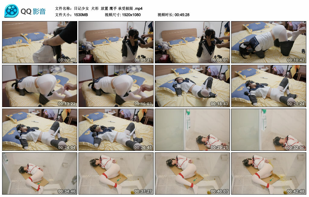 【日记少女】犬形 放置 鹰手 承受极限_绳缚吧
