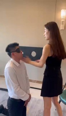 图片[11]_【沅芷】500个耳光挑战 活活抽哭背着媳妇偷偷来调教的贱狗 YC-220812-5_绳缚吧