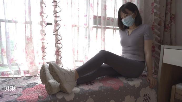 图片[2]_【贝琳】健身后的臭肉丝脚-狗子爬来舔主人健身后臭臭的丝袜脚 YC-220626-7_绳缚吧