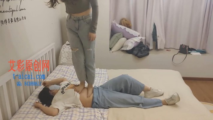 图片[3]_【珂珂女m】被女主人绑在床上穿AJ踩 YC-220502-6_绳缚吧