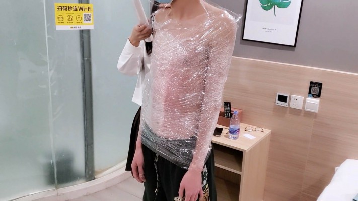 图片[7]_【橘子粥】保鲜膜缠身强制踩踏 YC-230223-7_绳缚吧