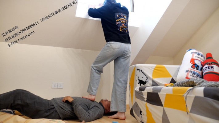 图片[2]_【第5风格】夕阳下品尝小橙子踩脏的双脚（精品） YC-230315-3_绳缚吧