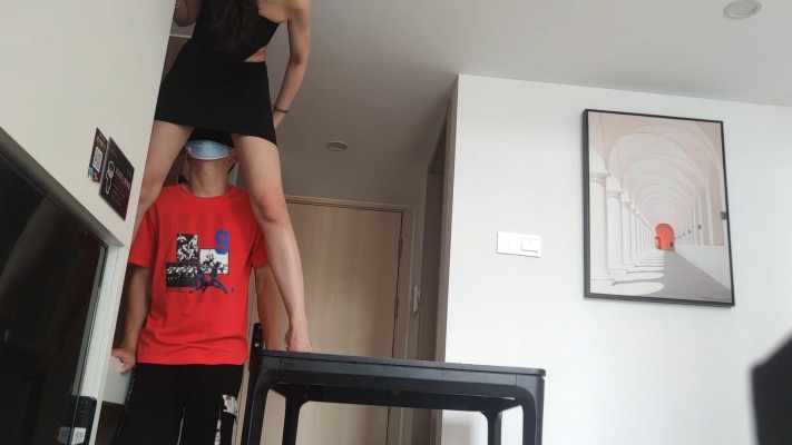 图片[2]_广州小鱼女神性感超短群，高跟凉鞋羞辱贱狗钻胯 YC-230414-6_绳缚吧
