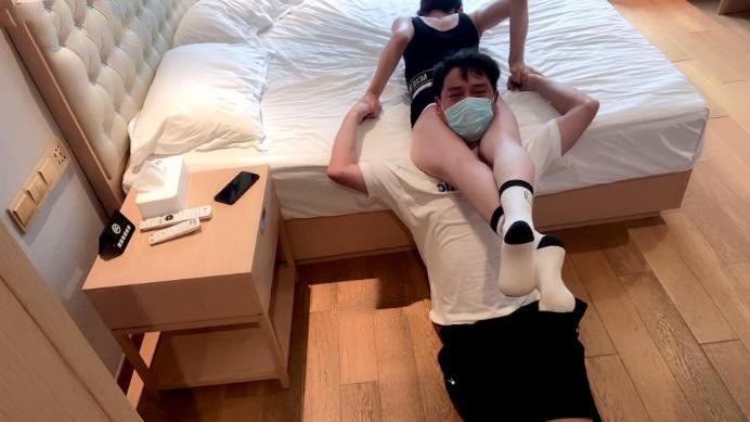 【婉儿原创】被绞晕小伙复仇二番战上课实录 婉儿S第二次腿绞叫嚣的粉丝 YC-230703_绳缚吧