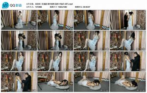 【束缘阁】玫瑰露 婚纱捆绑 跪绑 单腿吊 驷马_绳缚吧