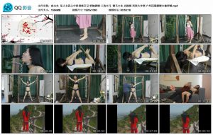 【夜未央】私人女囚之中秋调教日记 钢枷脚镣 三角木马 驷马口水 贞操锁 刑架大字绑 户外囚服脚镣木枷押解_绳缚吧