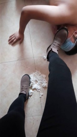 图片[6]_GB16102301鸽宝S语言羞辱贱奴帮主人清理鞋子喂食_绳缚吧
