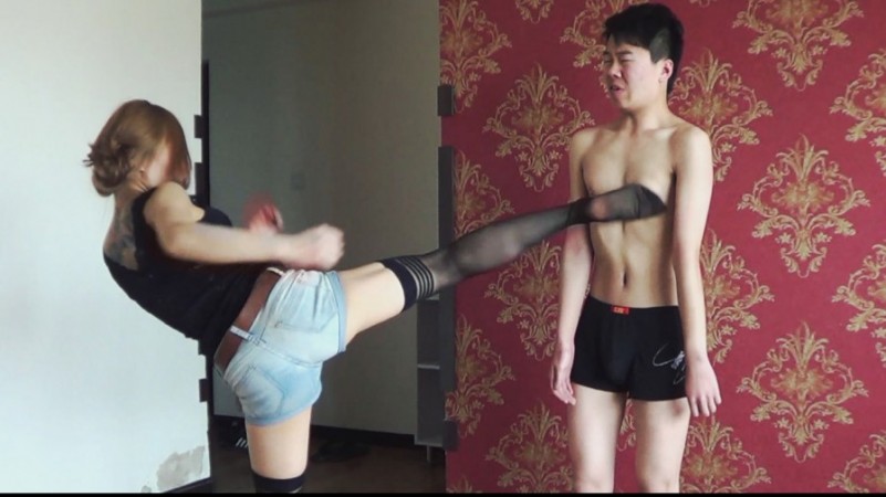 图片[8]_黑冰女神高位踢瘦靶子_绳缚吧