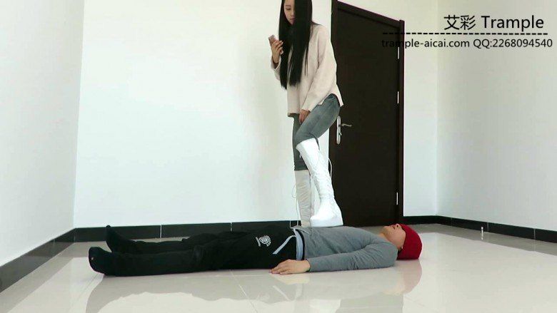 图片[4]_漂亮老师天依女主坐踩重剁羞辱调教贱狗！_绳缚吧