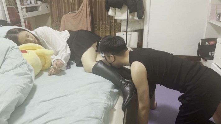 图片[4]_【黑丝诱惑】沐沐女主首次露脸带剧情调教家奴 YC-230321-2_绳缚吧