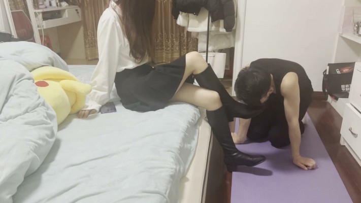 图片[5]_【黑丝诱惑】沐沐女主首次露脸带剧情调教家奴 YC-230321-2_绳缚吧