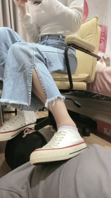 【漫漫】帆布鞋白袜+裸足凉鞋踩脚垫 bf27032_绳缚吧
