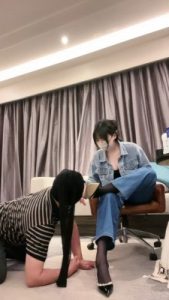 【木秋S】黑丝高跟诱惑/闻香水/虐乳/厕奴开发 bf27376_绳缚吧