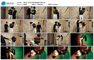 【一绳所爱】珍珍白色紧身裤单腿悬吊体验_绳缚吧