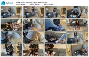 【贝特绳艺】学院风jk后高手+欧式+日式柔韧性测试_绳缚吧