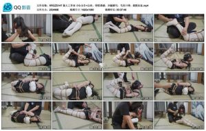 象人工作室 小0-女仆+白丝，雪糕诱惑，并腿驷马，马具口球，极限拉扯_绳缚吧