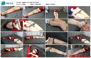 【吴越绳艺】冬日红色晴子第三集_绳缚吧