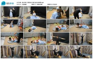 【随心绳艺】雅思欧式长裙与胶衣老虎凳_绳缚吧