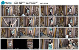 【随心绳艺】苏樱 绿旗袍 极限火字形拷问_绳缚吧