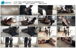 逍遥 定拍美女依然极限后手驷马极限堵嘴缚腿跪走_绳缚吧