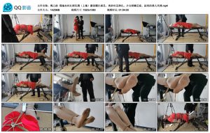 [绳之韵] 绳之韵 瑾瑜灰丝红裙玩偶（上集）藤条鞭打虐足，美妙丝足挣扎，少女娇嫩足底、趾间的诱人风情_绳缚吧
