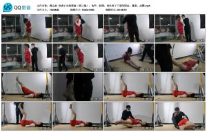 绳之韵 体虐小空姐瑾瑜（第三集）龟甲、股绳，肉丝美丫丫倒吊固定，藤条、皮鞭_绳缚吧