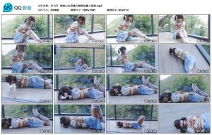 【冷与贝】清幽山水居露台捆绑放置小姐姐_绳缚吧