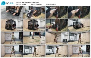 【涵涵】墙制分腿站立 玩虚脱了_绳缚吧