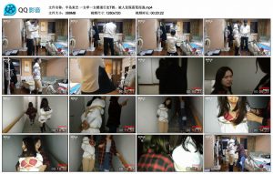 【半岛束艺】一女牵一女楼道行走T教，被人发现落荒而逃_绳缚吧