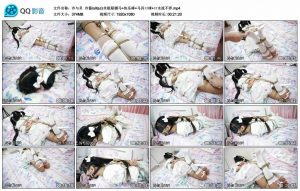 【冷与贝】冷酱白丝极限驷马+快乐棒+马具口球+口水流不停_绳缚吧