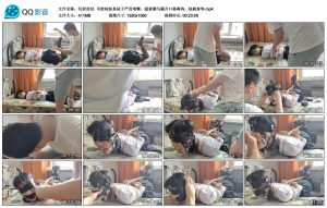 可歆妹妹臭袜子严厉堵嘴，超紧驷马戴开口器鼻钩，舔脚羞辱_绳缚吧