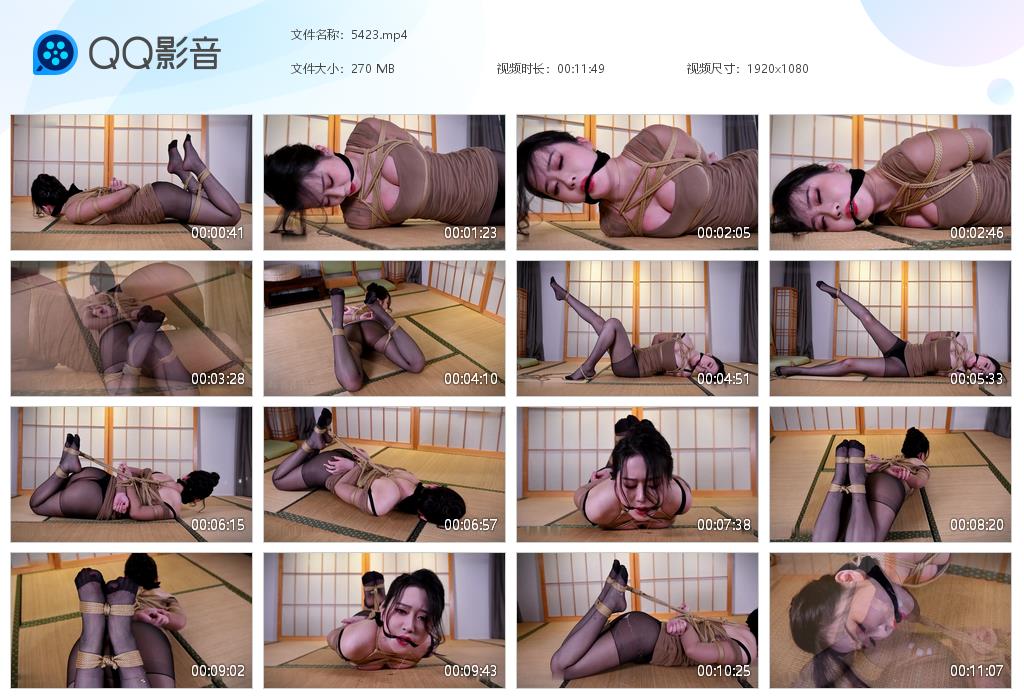 丽柜美束 紧缚丰胸下_绳缚吧