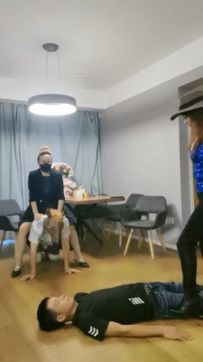 【魔鬼天使】双S庆生-多奴取悦主人/骑马坐垫踩踏【续集】_绳缚吧