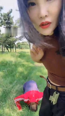 【孤傲女帝】户外调-骑马/踢踹/耳光/提档踩踏_绳缚吧
