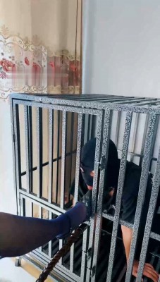 图片[2]_【爵恋霸主】黑丝高跟-狗笼圈养无脑大学生_绳缚吧