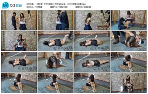 【一绳所爱】大学生妮妮日式驷马及访谈，大号口球驷马放置_绳缚吧