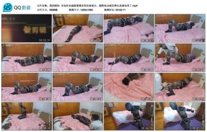 【我的媳妇】全包丝衣超级紧缚多层丝袜套头、极限电击疯狂挣扎直接电哭了_绳缚吧