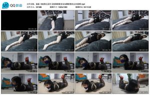 【逍遥】纯K挣扎系列 吴晗琳琳紧身衣包臀裙黑丝白丝紧缚_绳缚吧
