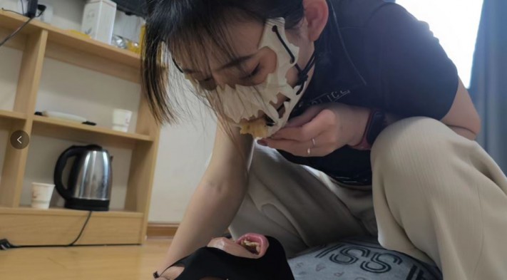 图片[2]_【女神学院·诗琪】口水喂食_绳缚吧
