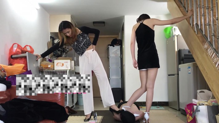 图片[7]_小鱼姐姐晚礼服白高跟携手梦梦女神强制全体重踩踏，踩脖子_绳缚吧