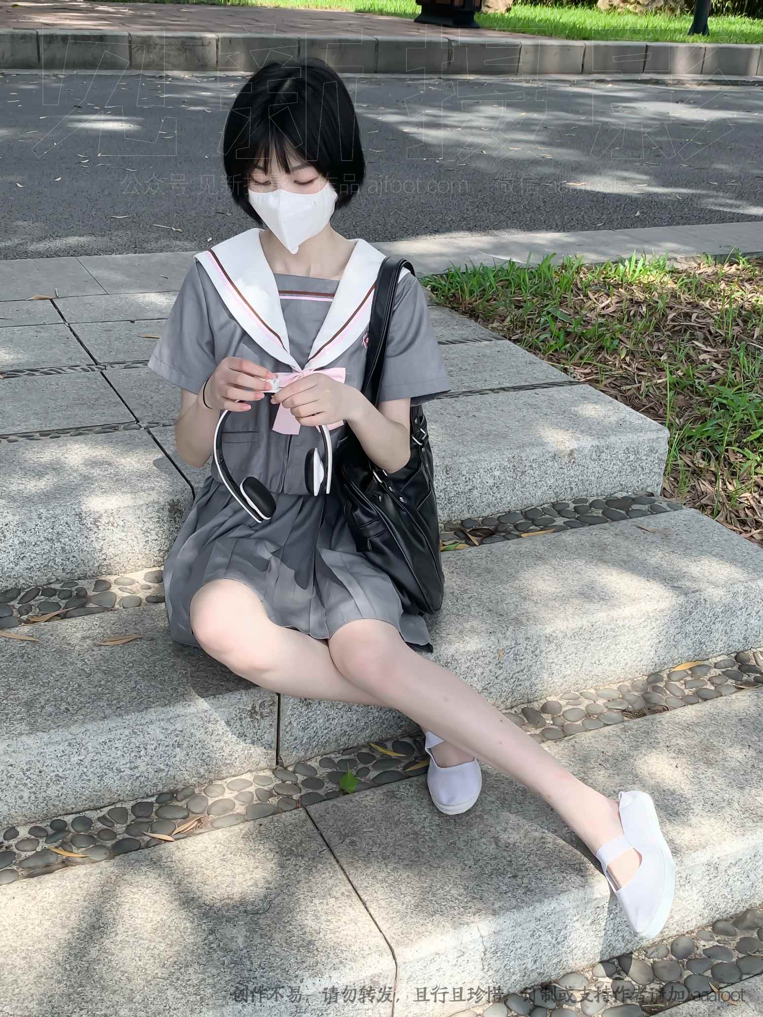 [见新摄影]NO.047灰色JK深深进入心中_绳缚吧
