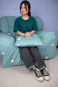 [南国足艺]32-模特小溪原味帆布鞋棉袜美脚，脚底有点脚气_绳缚吧