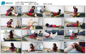 【得意客】米娅女超人捆绑挣扎_绳缚吧