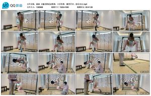 【涵涵】分腿吊PAOJI爽调，口舌侍奉，激烈手冲，前后夹击_绳缚吧